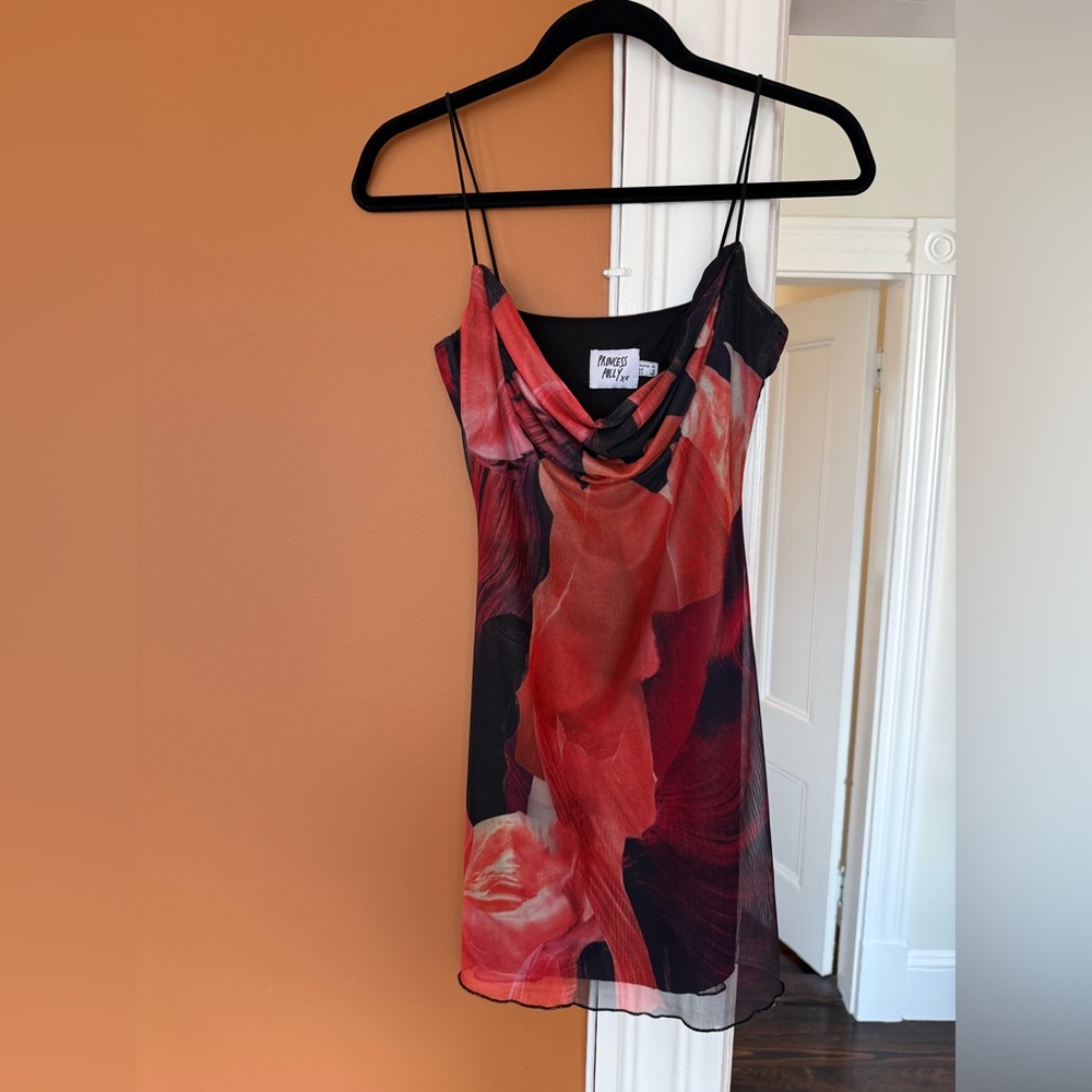 Princess Polly “Sugar Mini Dress Red Multi”